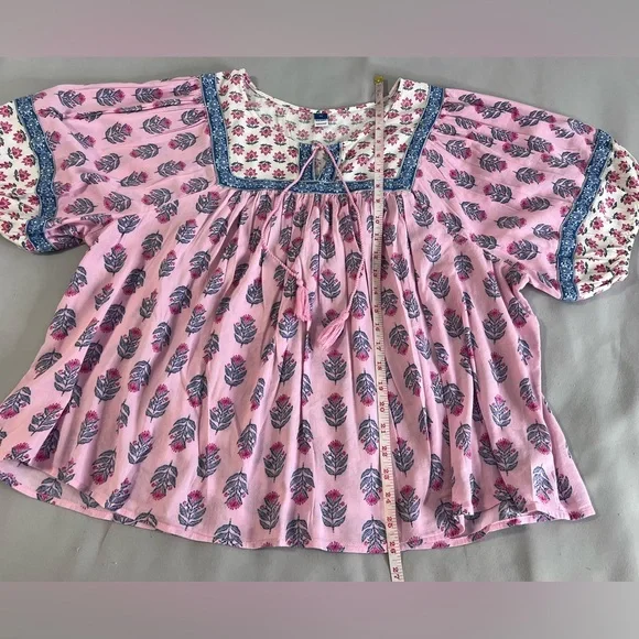 Old Navy Pink Floral Blouse - Picture 5 of 10